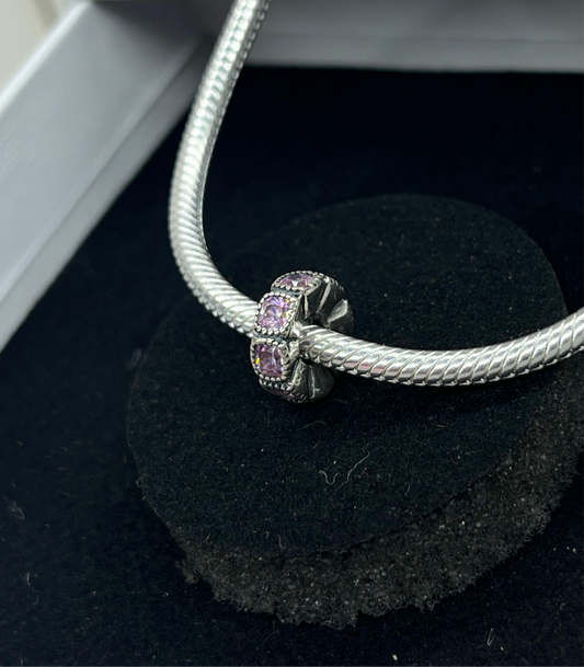 Purple Spacer Pandora Charm