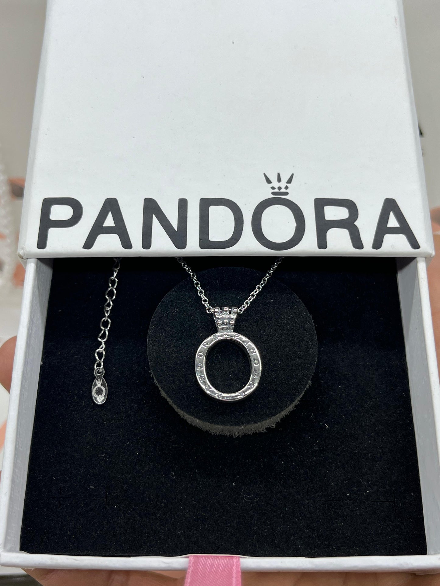 Pandora Lockets Crown O Necklace