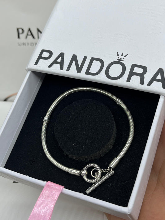 Pandora T-Bar Snake Chain Bracelet