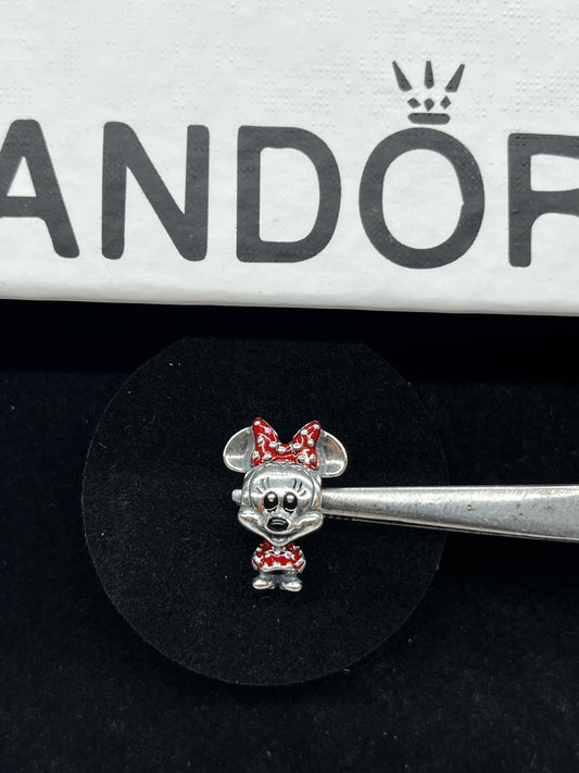 Pandora Disney Minnie Mouse Dotted Dress & Bow Charm