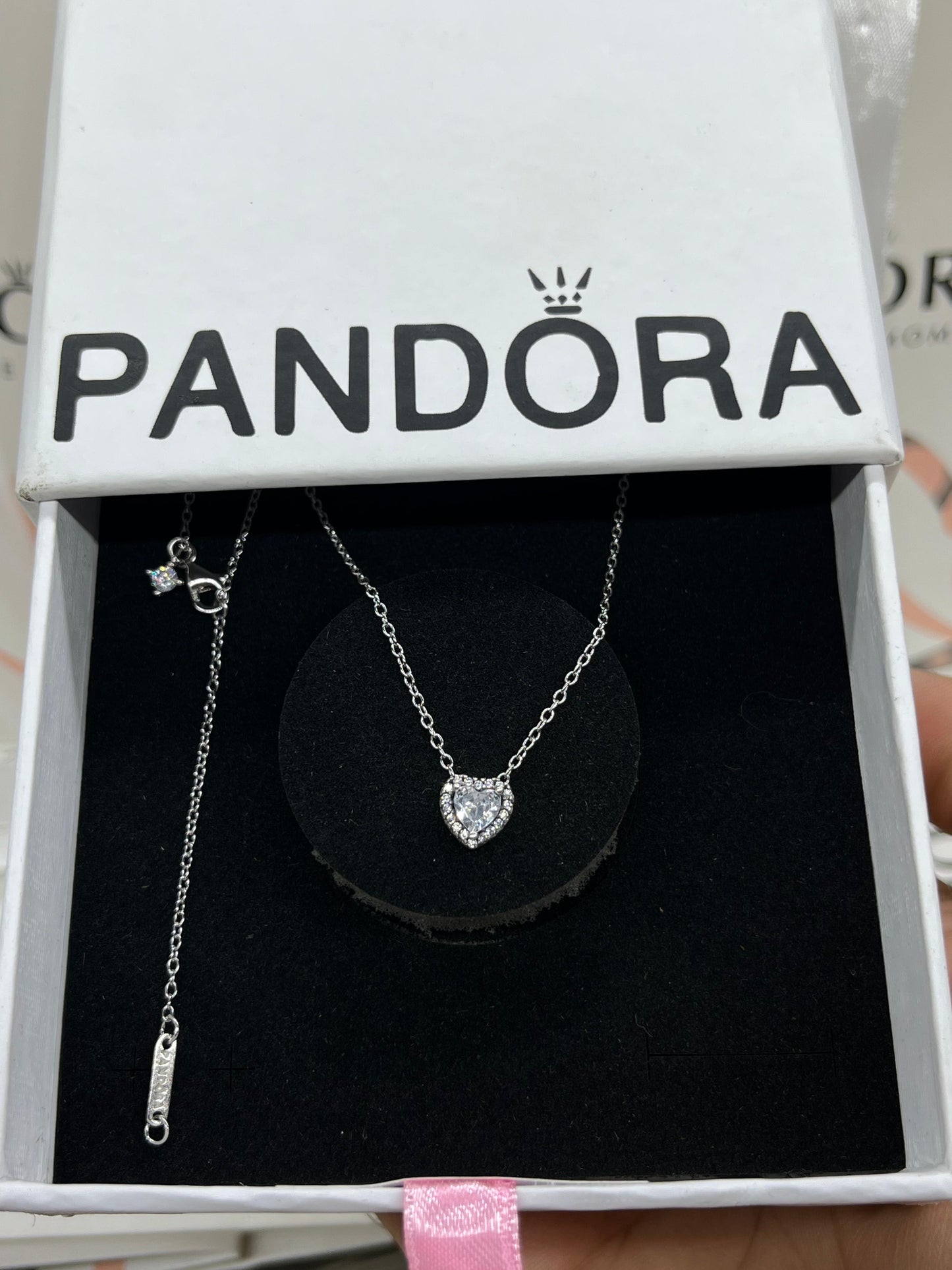 Original Pandora Heart Necklace -Italian Silver 925