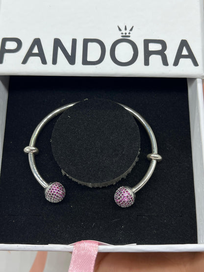 Pandora Moments Open Pavé Bangle blue & Purple