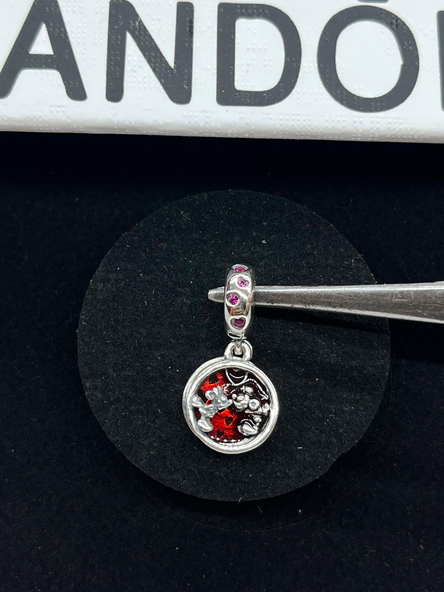 Disney Mickey Mouse & Minnie Mouse Love and Kisses Dangle Charm💞