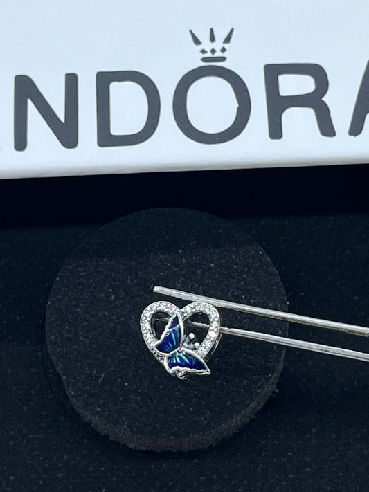 Blue Heart butterfly Pandora charm 🦋