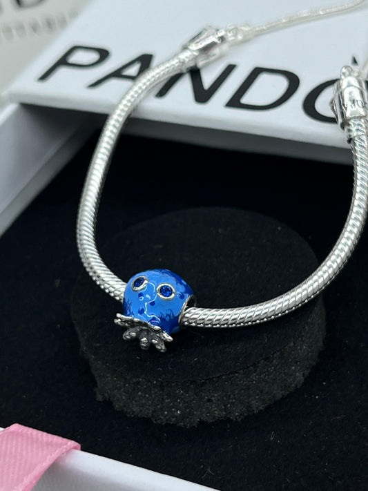 Ocean Bubbles & Waves Octopus Pandora Charm✨