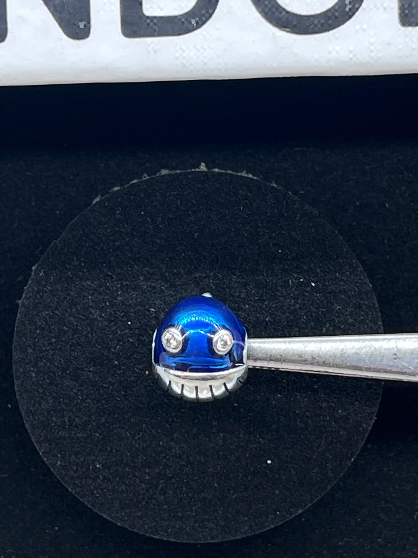 Pandora 925 Silver Blue Shimmering Narwhal Charm