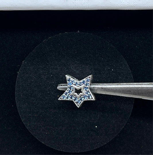 Sparkling Asymmetric Star Pandora Charm