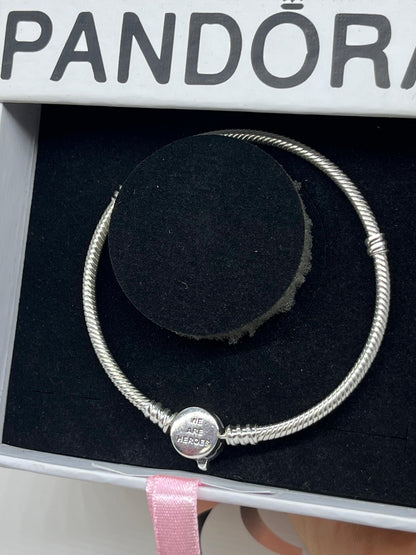 Pandora Marvel The Avengers Logo Clasp Moments Snake Chain Bracelet