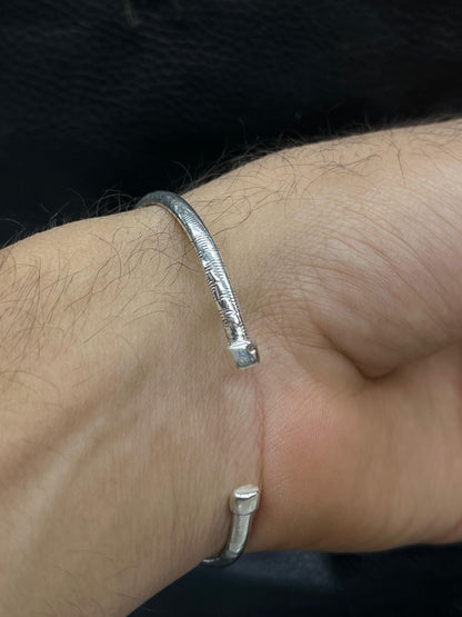 S925 Sterling Silver bangle for men