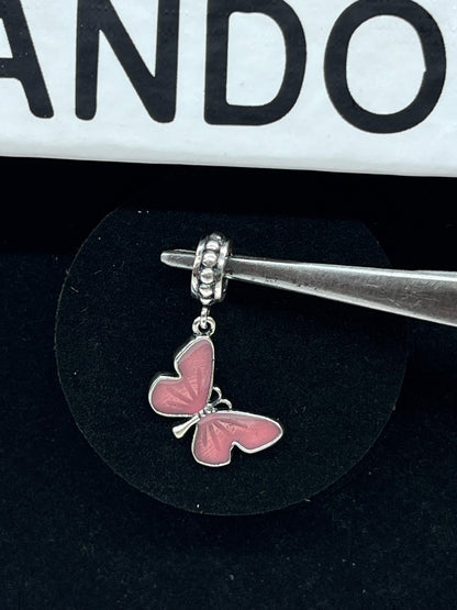 Pink Heart butterfly Pandora charm 🦋