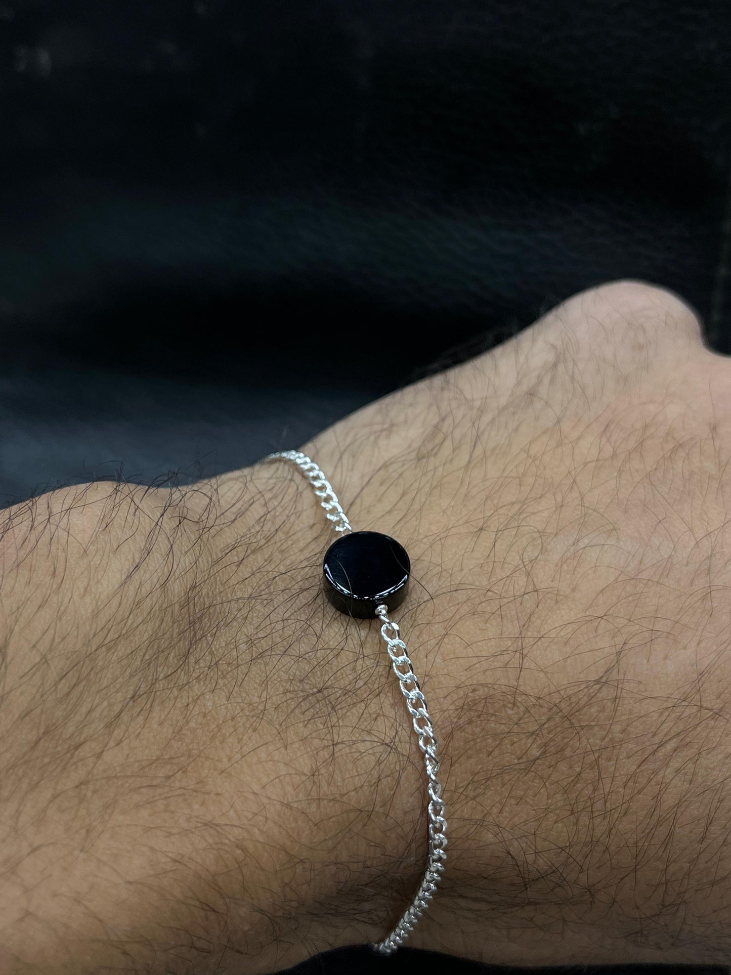 Onyx Bracelet for Men's Sterling Silver 925s