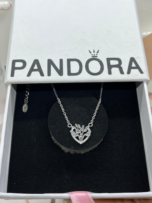 Pandora Heart Family Tree Necklace