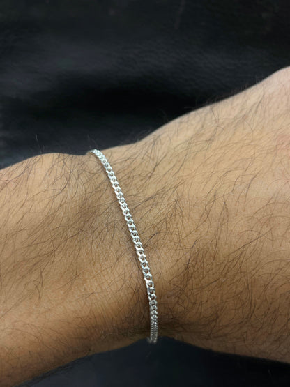 Thin Grommet Vermeil-S925 Sterling Silver Bracelet for men