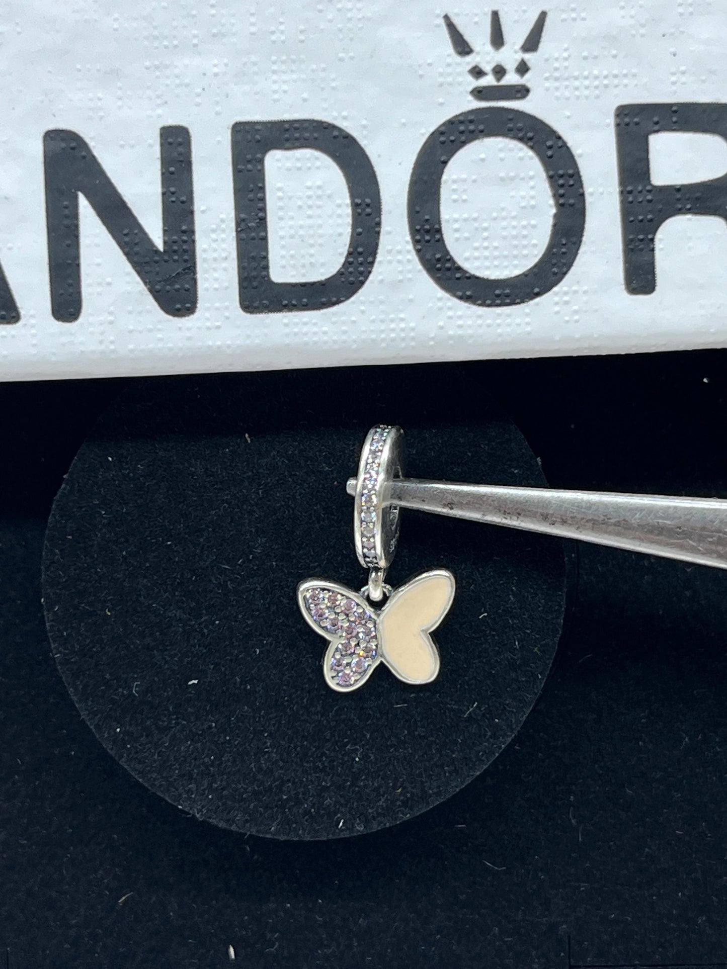 Pandora Fluttering Butterflies Dangle with Clear Zirconia