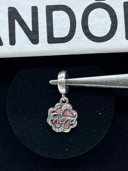 Four leaf clover Friendship double dangle pandora charm