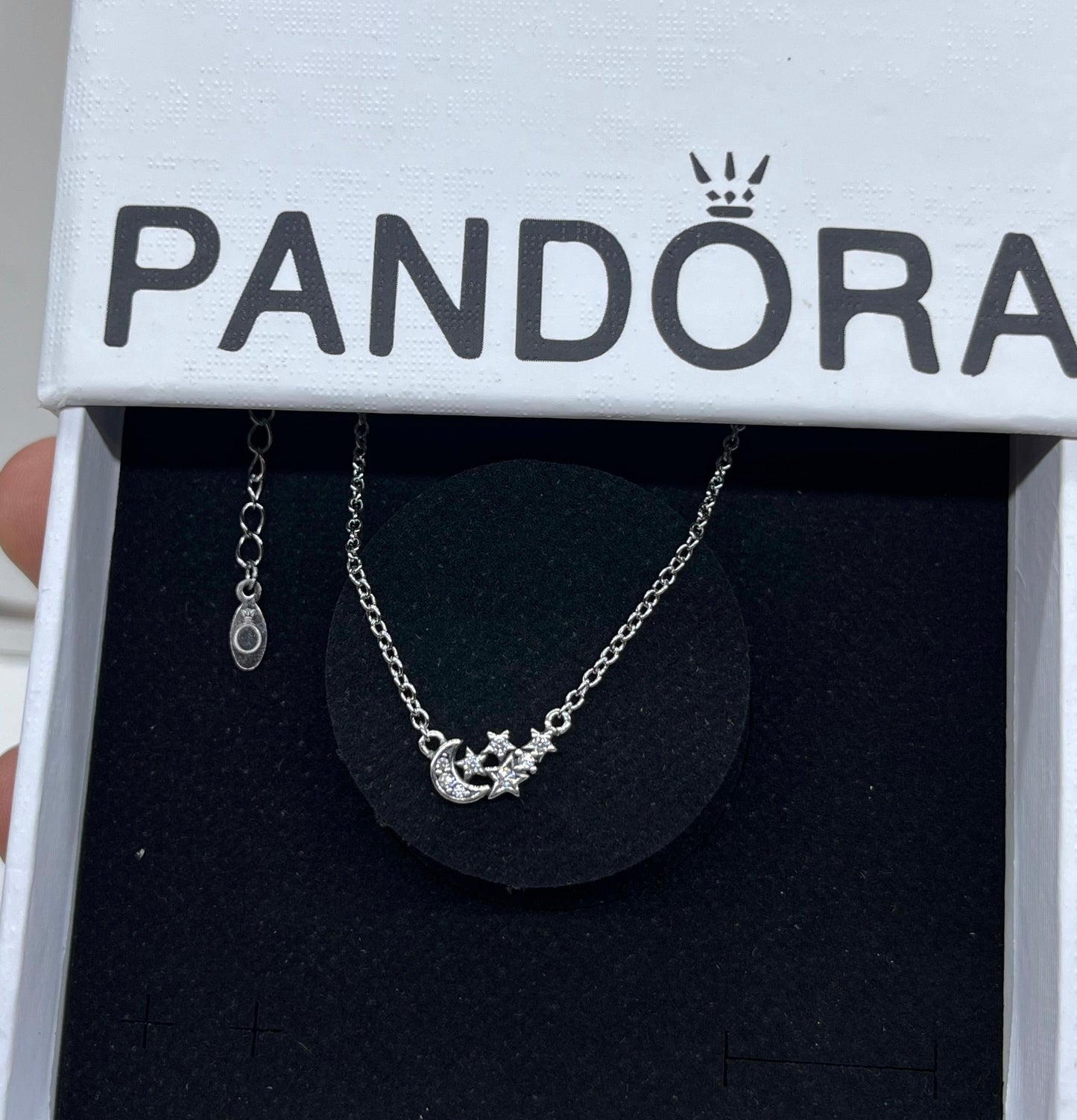 Pandora Sparkling Moon & Star Collier Necklace