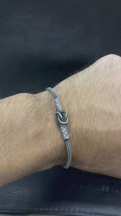 Tarbzon-S925 Sterling Silver Bracelet for men